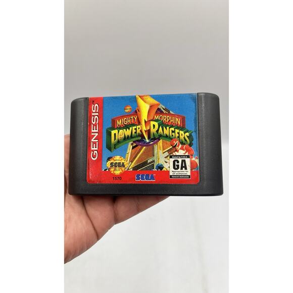 Mighty Morphin Power Rangers (Sega Genesis, 1994) Video Game Cartridge TESTED - Picture 1 of 7